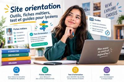 Site orientation : outils, fiches métiers, test et guides pour lycéens