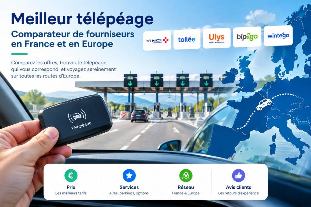 Meilleur télépéage : comparateur de fournisseurs en France et Europe
